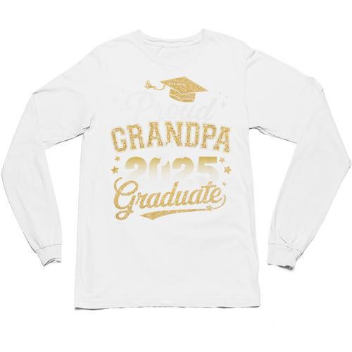 Proud Grandpa Of a Class Of 2025 Graduate Senior Graduation Premium Unisex Long Sleeve T-Shirt - Best Gift Smart