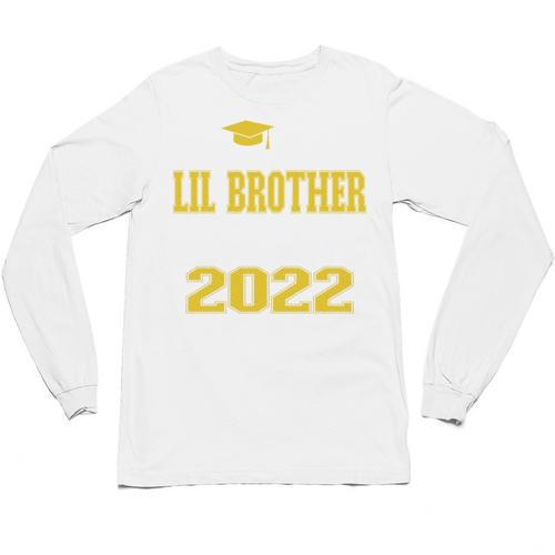 Proud Little Brother Of 2022 Graduate Class 2022 Graduation Unisex Long Sleeve T-Shirt - Best Gift Smart