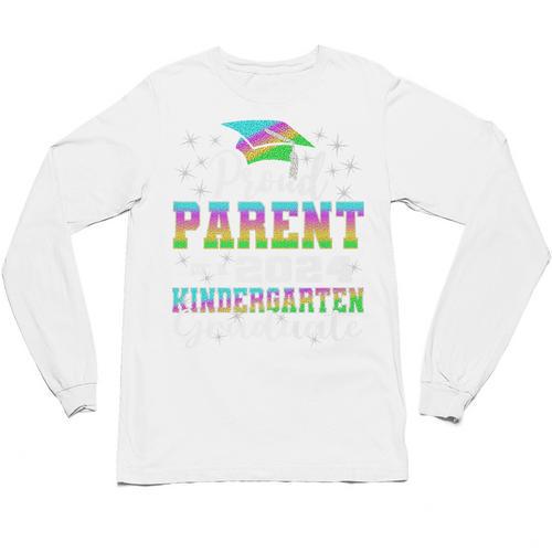 Proud Parent Of Kindergarten Graduate 2024 Graduation Parent Premium Unisex Long Sleeve T-Shirt - Best Gift Smart