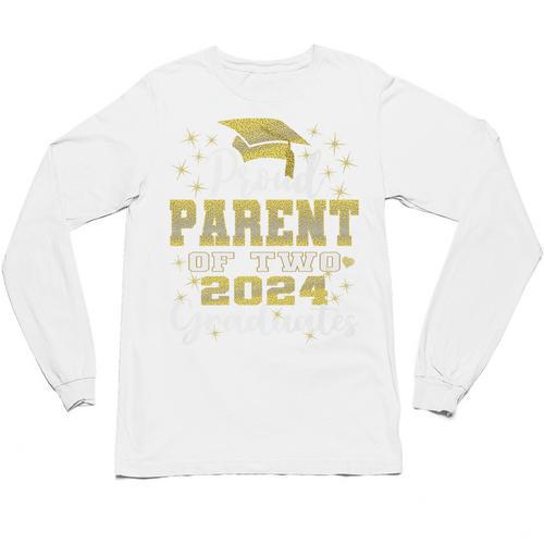 Proud Parent Of Two 2024 Graduate Class 2024 Graduation Premium Unisex Long Sleeve T-Shirt - Best Gift Smart