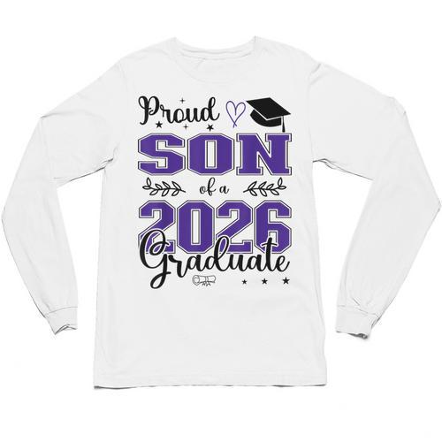 Proud Son Of a Class Of 2026 Graduate For Graduation Unisex Long Sleeve T-Shirt - Best Gift Smart