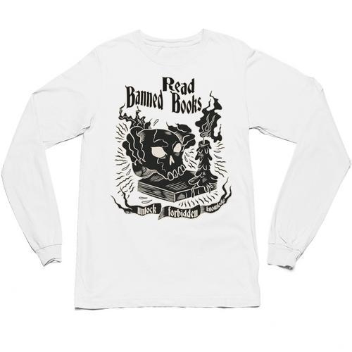 Read Banned Books Unlock Forbidden Knowledge Unisex Long Sleeve T-Shirt - Bookorys DE