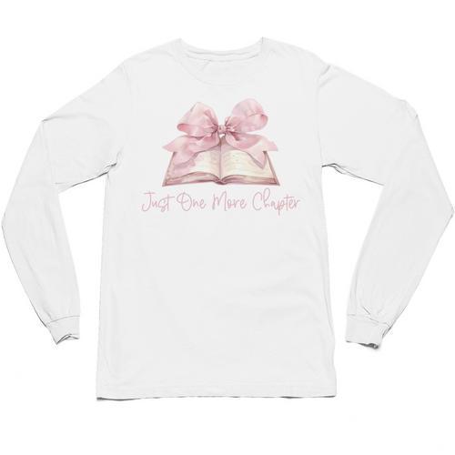 Reading Books Mom Mothers Day Coquette Pink Bow Book Lovers Unisex Long Sleeve T-Shirt - Bookorys