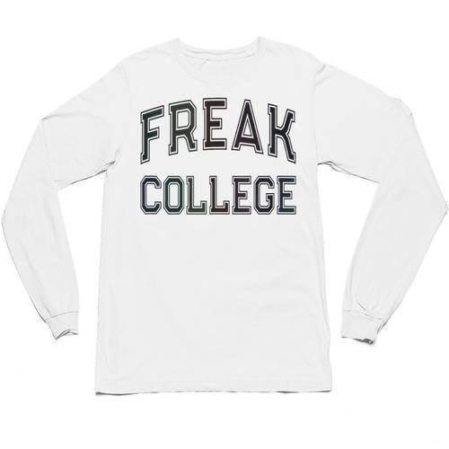 Retro Anti Social FREAK COLLEGE Introvert Stay Away From Me Unisex Long Sleeve T-Shirt - Raresse