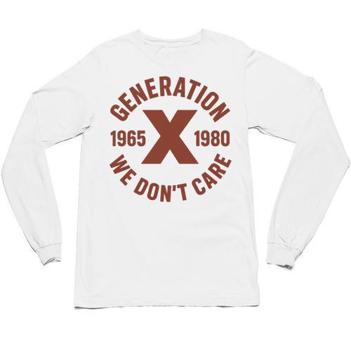 Retro Gen X 1965-1980 Sarcastic Nostalgia Graphic Premium Tri-Blend Unisex Long Sleeve T-Shirt - Figerry
