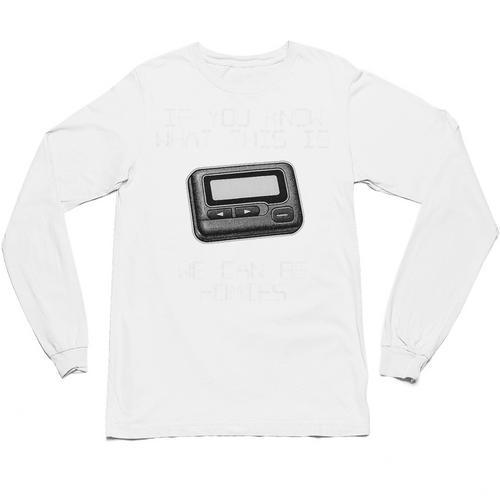 Retro Pager 90s Nostalgia Premium Tri-Blend Unisex Long Sleeve T-Shirt - Figerry