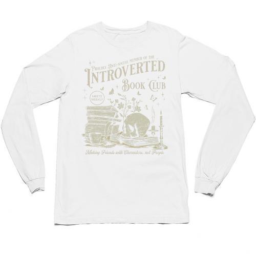 Retro Proud Anti Social Member Of Introverted Book Club Premium Tri-Blend Unisex Long Sleeve T-Shirt - Bookorys