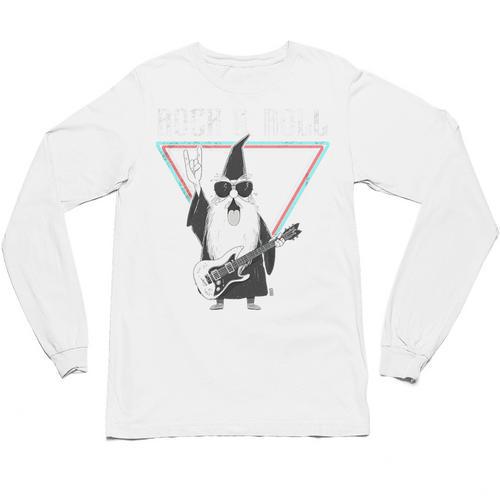 Rock & Roll Wizard Music Nostalgia Premium Tri-Blend Unisex Long Sleeve T-Shirt - Figerry