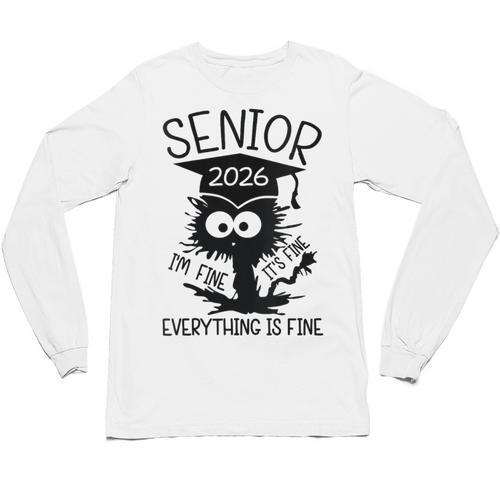 Senior 2026 High School College Graduation Year Class Of 26 Unisex Long Sleeve T-Shirt - Best Gift Smart
