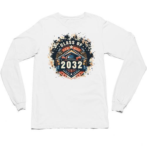 Senior 2032 Class Of 2032 Seniors Graduation 2032 Senior 32 Unisex Long Sleeve T-Shirt - Best Gift Smart