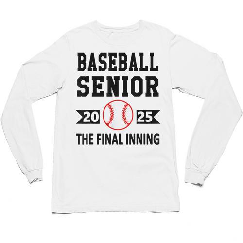Senior Class Of 2025 Baseball Senior Night Graduation Party Unisex Long Sleeve T-Shirt - Best Gift Smart