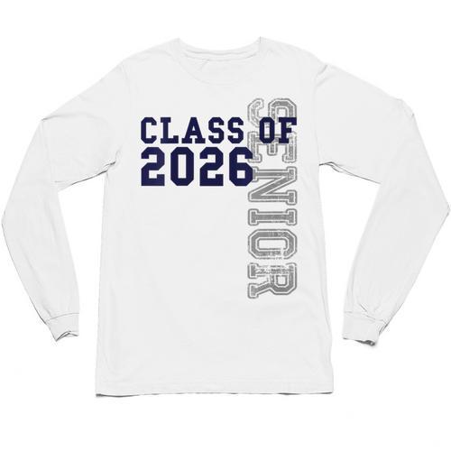 Senior Class Of 2026 Graduation Year High School & College Unisex Long Sleeve T-Shirt - Best Gift Smart