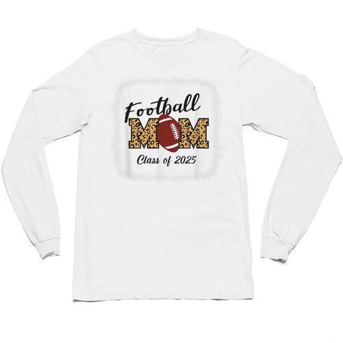 Senior Football Mom Class Of 2025 Graduation Graduate Unisex Long Sleeve T-Shirt - Best Gift Smart
