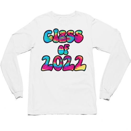 Senior Year 2022 Class Of 2022 Graduation Tie Dye Groovy Unisex Long Sleeve T-Shirt - Best Gift Smart