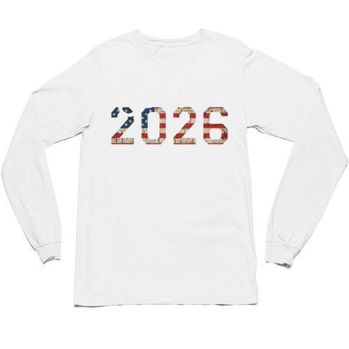 Senior Year 2026 American Flag USA Graduation Class Of 2026 Unisex Long Sleeve T-Shirt - Best Gift Smart