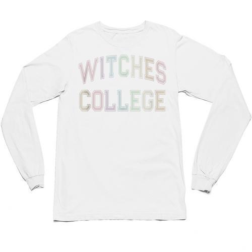 Silly Anti Social WITCHES COLLEGE Introvert Stay Away From Unisex Long Sleeve T-Shirt - Raresse