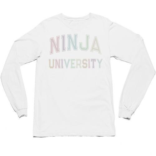 Silly Graduate NINJA UNIVERSITY Stay Away From Me Introvert Unisex Long Sleeve T-Shirt - Raresse