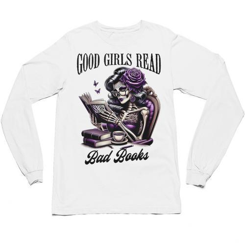 Smut Book Reading Smutty Good That Girls Read Bad Books Unisex Long Sleeve T-Shirt - Bookorys CA