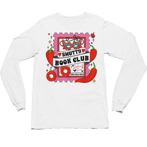 Smut Reader Smutty Vibes Spicy Romance Smutty Book Club Unisex Long Sleeve T-Shirt - Bookorys AU