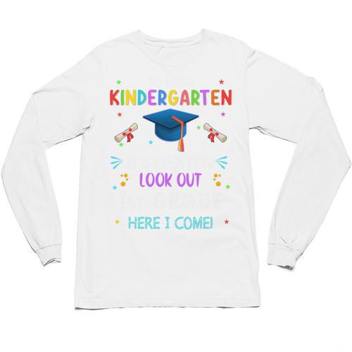 So Long Kindergarten Graduation Look Out 1st Grade 2025 Kids Premium Tri-Blend Unisex Long Sleeve T-Shirt - Best Gift Smart