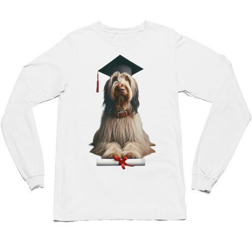 Spinone Italiano Dog Graduation Cap School Graduate Owner Men Women Kids Unisex Long Sleeve T-Shirt - Best Gift Smart