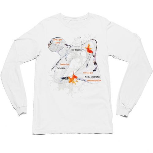 Splash Water Frutiger Aero Y2K Style Clownfish Premium Unisex Long Sleeve T-Shirt - Figerry