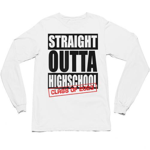 Straight Outta High School Class Of 2023 Graduation Unisex Long Sleeve T-Shirt - Best Gift Smart