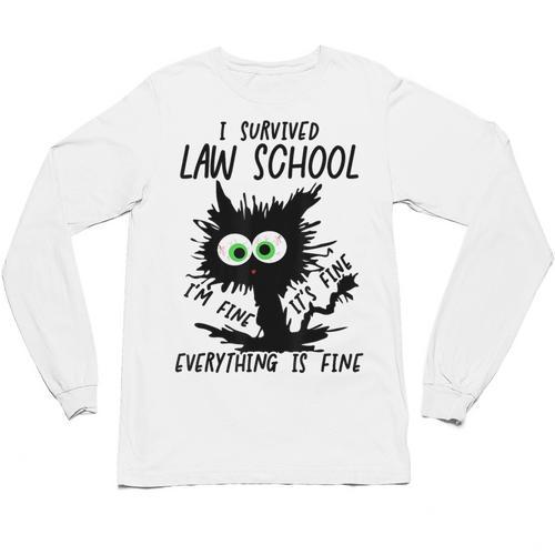 I Survived Law School Graduation 2025 2026 Unisex Long Sleeve T-Shirt - Best Gift Smart