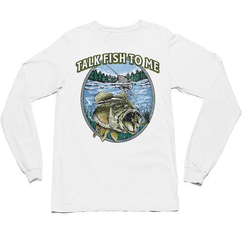 Talk Fish To Me Introvert Fishing Antisocial Fisherman Raglan Baseball Tee Unisex Long Sleeve T-Shirt - Raresse