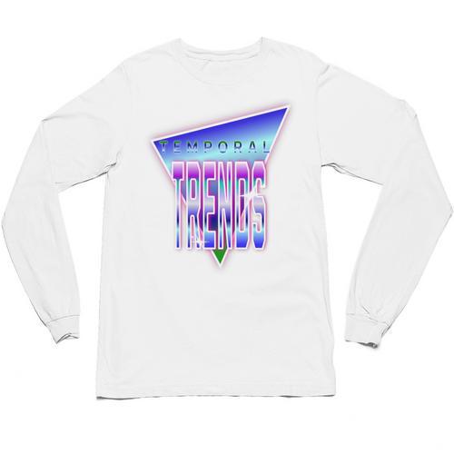 Temporal Trends Vaporwave Style Retro Nostalgia Look Premium Tri-Blend Unisex Long Sleeve T-Shirt - Figerry