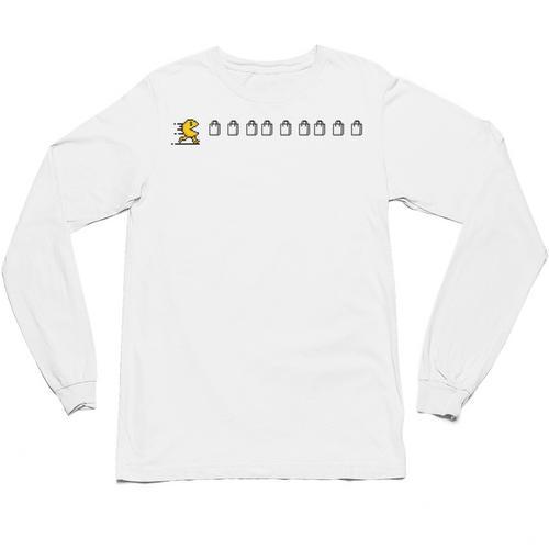 Thanksgiving Fun Nostalgia Pixels Shopping Therapy Unisex Long Sleeve T-Shirt - Figerry