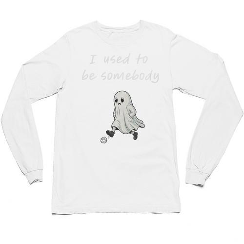 I Used To Be Somebody Nostalgia Halloween Spooky Season Premium Tri-Blend Unisex Long Sleeve T-Shirt - Figerry