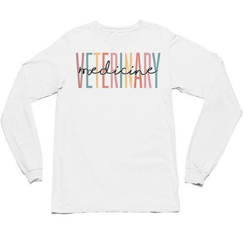 Veterinary Medicine Vet Tech DVM LVT Graduation Unisex Long Sleeve T-Shirt - Best Gift Smart