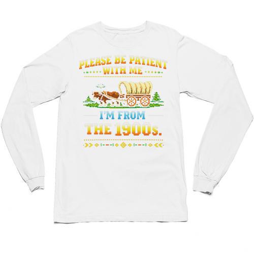Vintage Please Be Patient With Me I'm From The 1900s Premium Tri-Blend Unisex Long Sleeve T-Shirt - Figerry