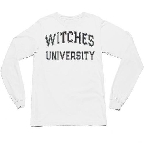 Vintage Stay Away From Me WITCHES UNIVERSITY Introvert Unisex Long Sleeve T-Shirt - Raresse