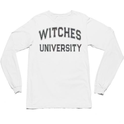 Vintage Stay Away From Me WITCHES UNIVERSITY Introvert Unisex Long Sleeve T-Shirt - Raresse