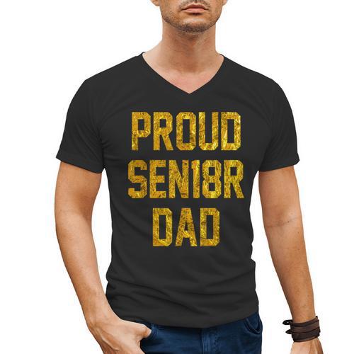 2018 Senior Dad High School Graduation Party SEN18R T Shirt Men's V-Neck T-Shirt - Best Gift Smart