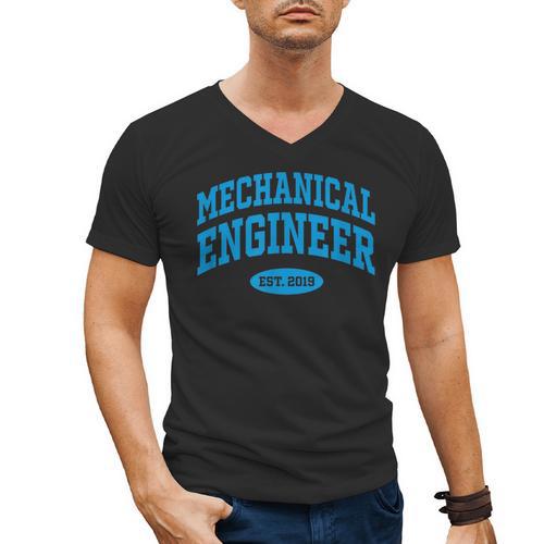 2019 Graduation For Mechanical Engineer Men's V-Neck T-Shirt - Best Gift Smart