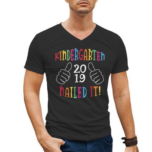 2019 Kindergarten Graduation Men's V-Neck T-Shirt - Best Gift Smart