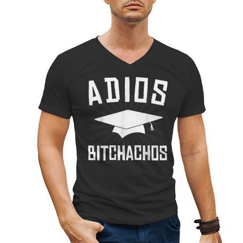 Adios Bitchachos Graduation Men's V-Neck T-Shirt - Best Gift Smart
