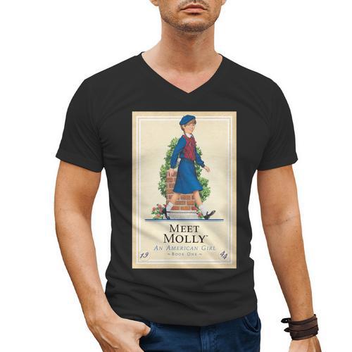 American Girl Meet Molly Book Cover Men's V-Neck T-Shirt - Bookorys UK