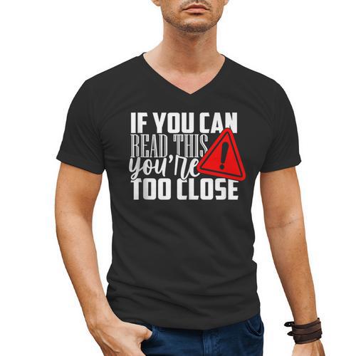 Antisocial Keep Away Sarcastic Bad Attitude Introvert Men's V-Neck T-Shirt - Raresse