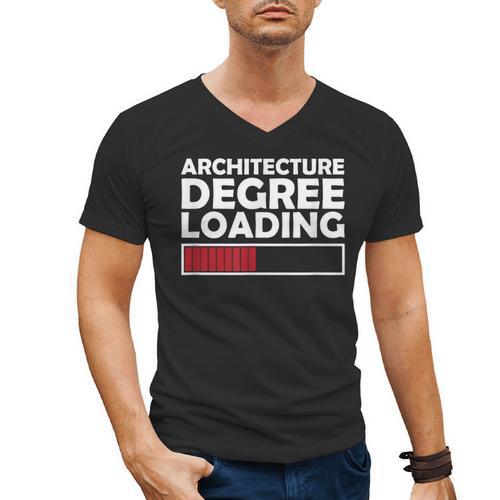 Architecture Degree Loading Graduation Student Men's V-Neck T-Shirt - Best Gift Smart