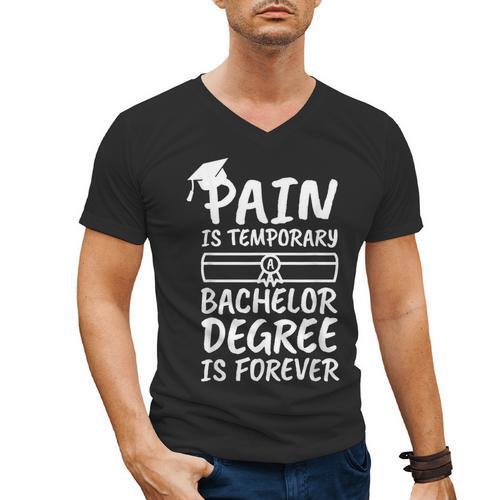 Bachelor Degree Graduation Men's V-Neck T-Shirt - Best Gift Smart