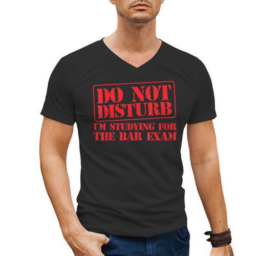 Bar Exam Law School Graduation Study T-Shirt Men's V-Neck T-Shirt - Best Gift Smart