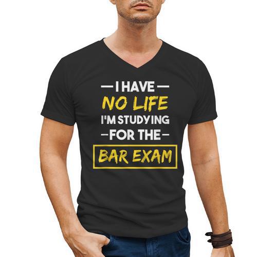 Bar Exam Shirt Law School Graduation Men's V-Neck T-Shirt - Best Gift Smart