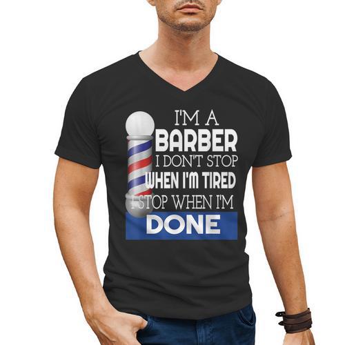 Barber Stylist Barber College Graduation Men's V-Neck T-Shirt - Best Gift Smart