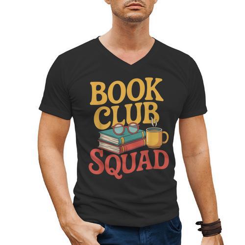 Book Club Squad Men's V-Neck T-Shirt - Bookorys DE
