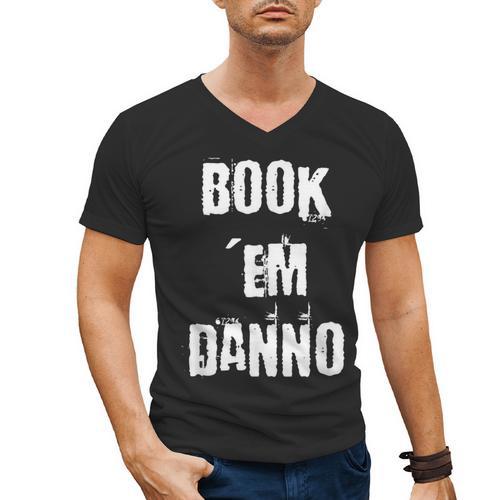 Book 'Em Danno Men's V-Neck T-Shirt - Bookorys CA