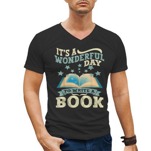 Book Lover Writer Author Men's V-Neck T-Shirt - Bookorys